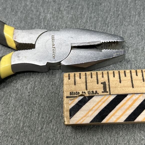 WorkForce Combination Pliers Wire Cutters Steel Grip Tool Forged Carbon Steel - Picture 2 of 8